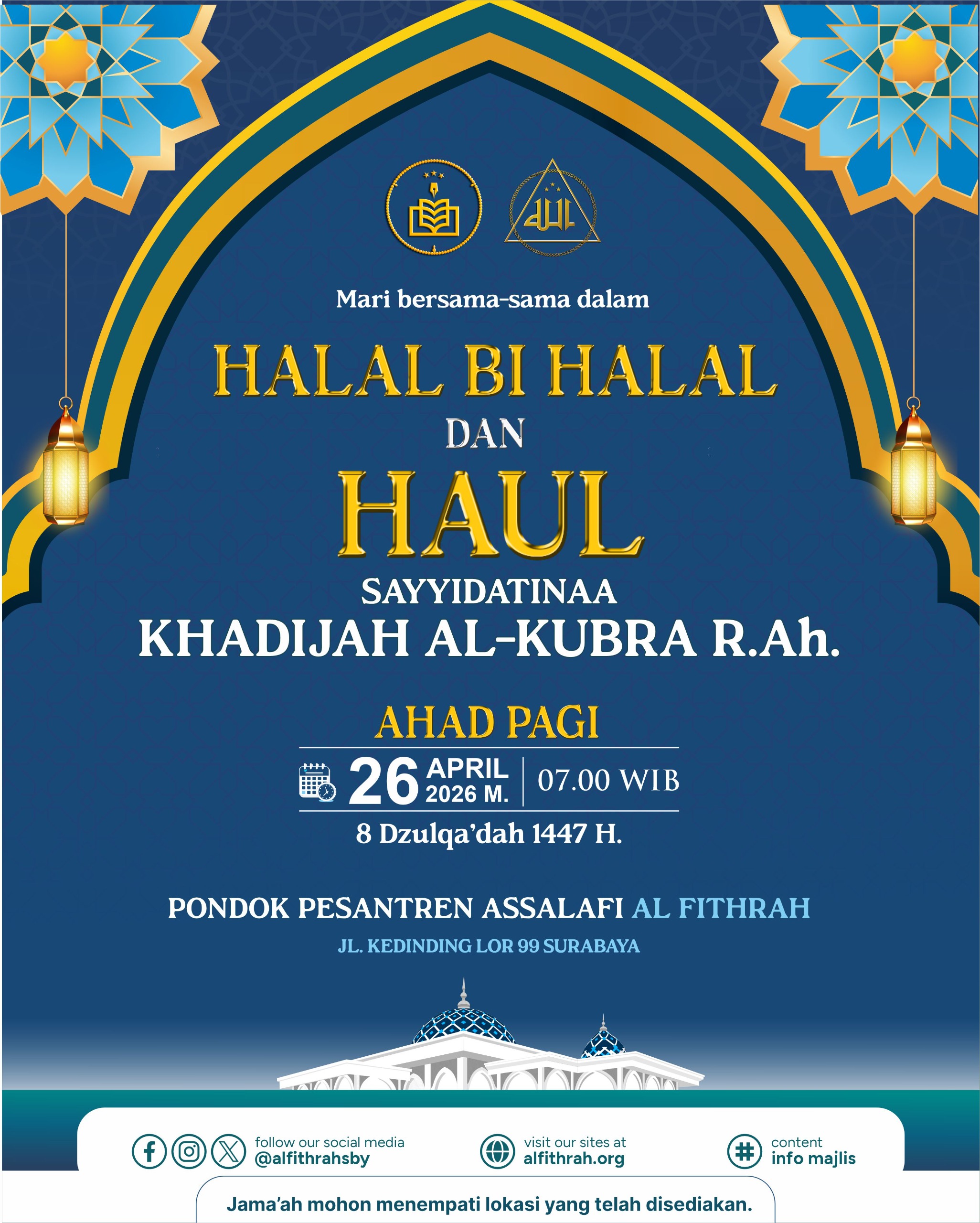 Haul sayyidatina Khodijah Al kubro R.Ah