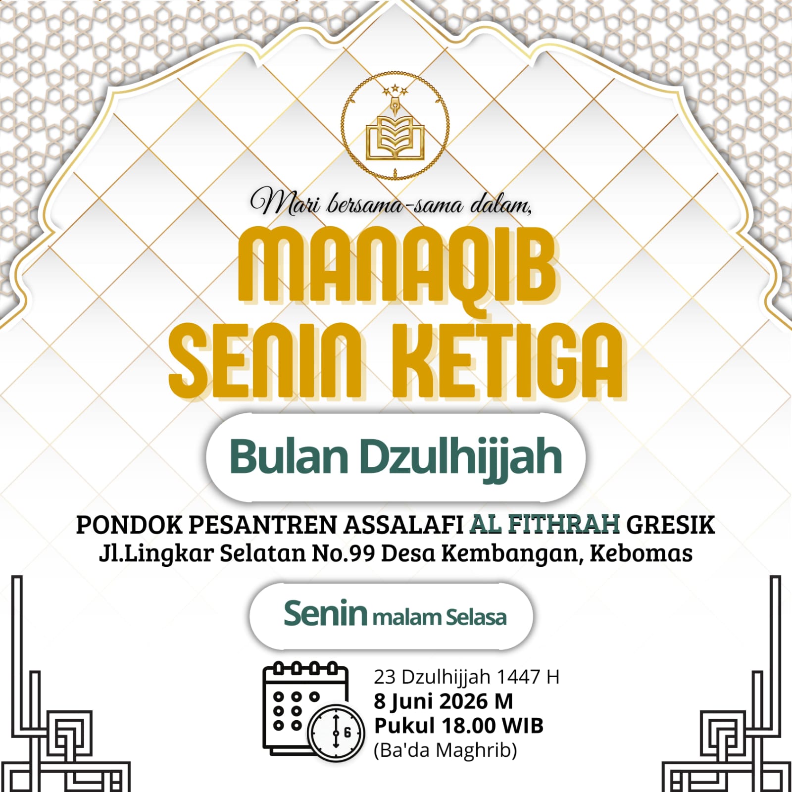 Manaqib Senin Ketiga Bulan Dzulhijjah