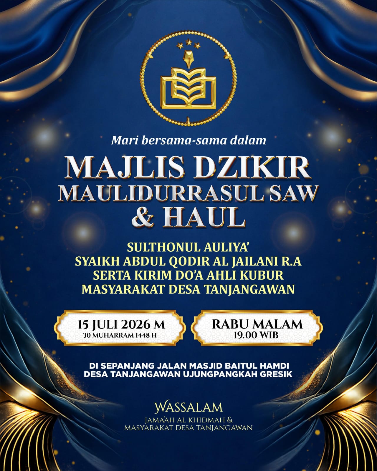 Majlis Dzikir Maulidurrasul Saw dan Haul Desa Tanjang Awan