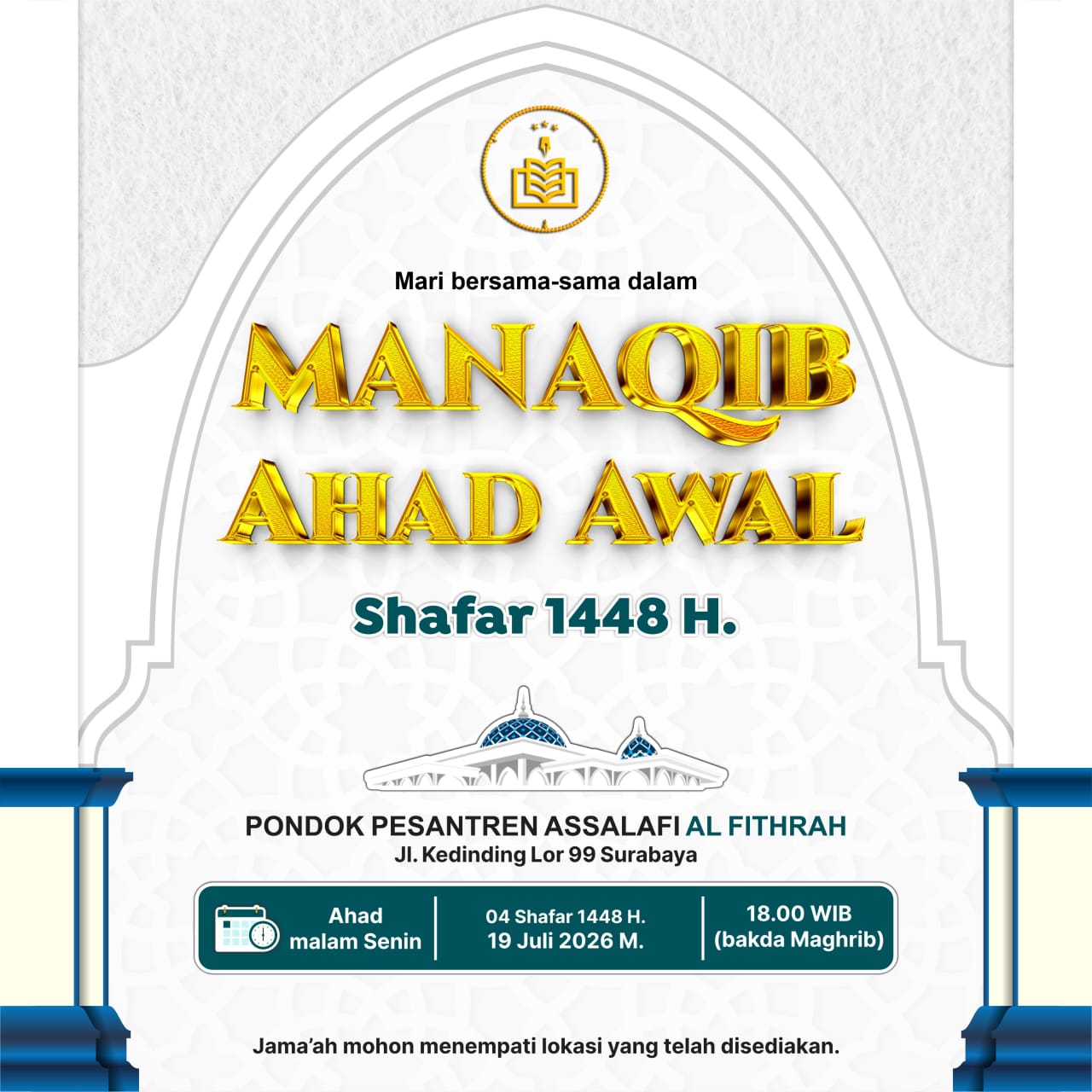 Manaqib Ahad Awal Bulan Shafar