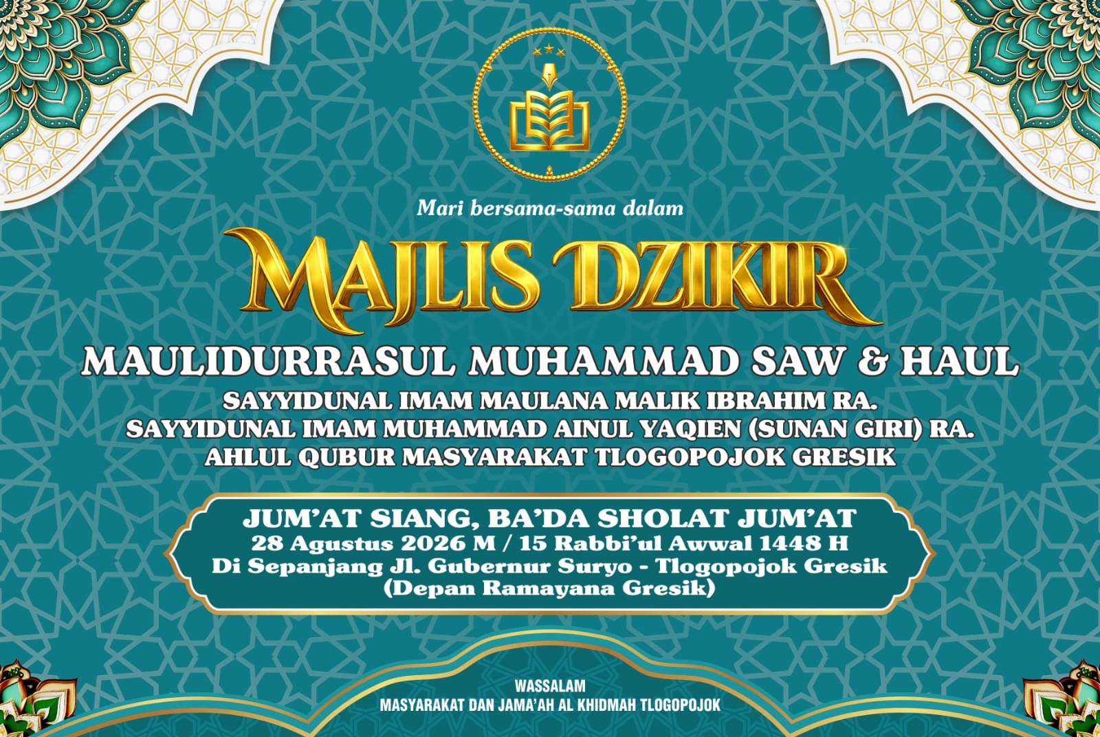 Haul Ahlul Kubur Masyarakat Tlogopojok Gresik