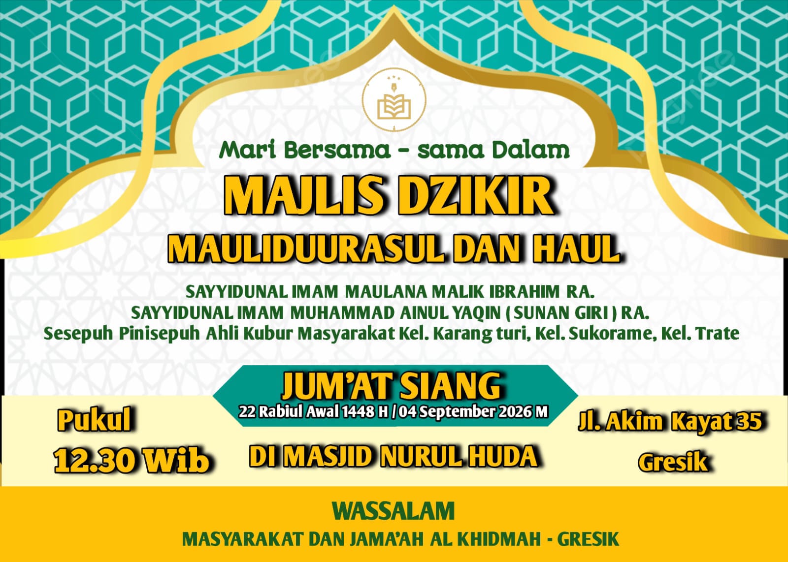Haul Masyarakat kel. karangturi kel.sukorame kel.trate