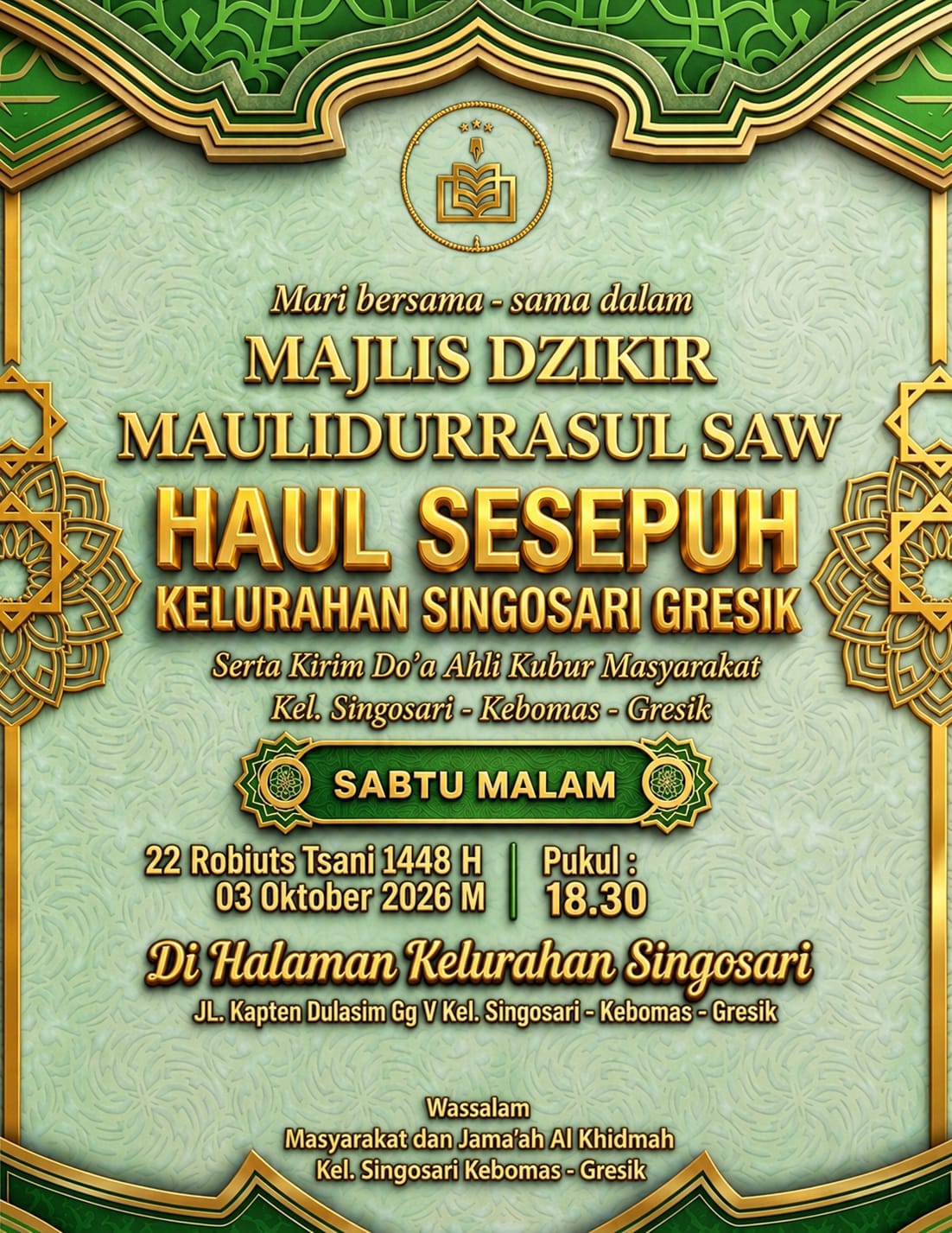 Haul Sesepuh Kelurahan Singosari